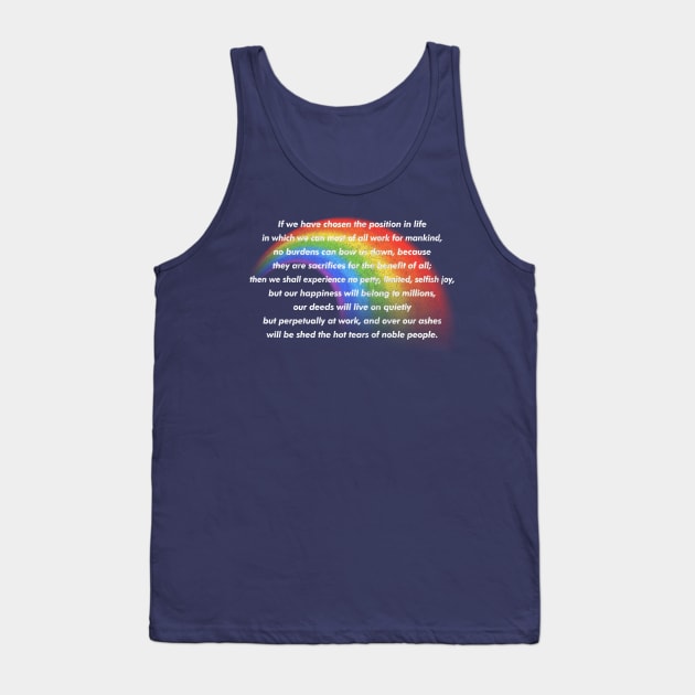 Karl Marx Quotes / Meme Design Tank Top by DankFutura